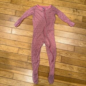 Baby Girl’s Kickee Pants long sleeve pajama footie onesie ruffle